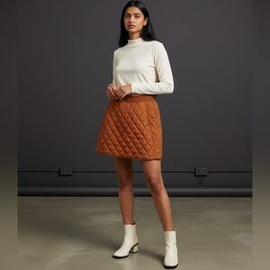Prana Women’s Auburn Diva Quilted Mini Skirt Size L. SKU 352